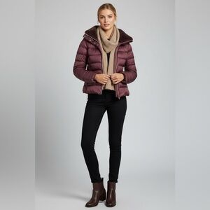Save The Duck Plum Ultra Light Puffer Jacket Faux Fur Collar
